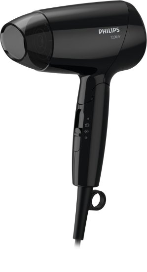 Sušilnik za lase PHILIPS BHC010/10, potovalni, 1200 W, črn