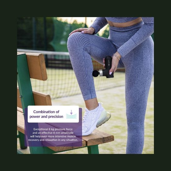 Naprava za masažo TRUELIFE RelaxGun G3, črn