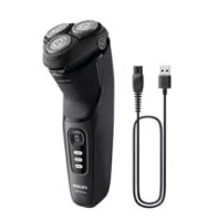 Brivnik PHILIPS S3244/12, brezžična uporaba, za mokro in suho britje, črn