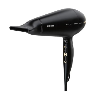 Sušilnik za lase PHILIPS Prestige Pro HPS920/00, 2300W, 6 hitrosti do 170km/h, črn