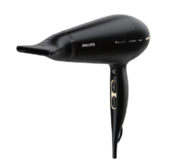 Sušilnik za lase PHILIPS Prestige Pro HPS920/00, 2300W, 6 hitrosti do 170km/h, črn