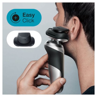 Brivnik BRAUN SERIJA 7 71-S7200CC, brezžičen, za mokro in suho britje, srebrn