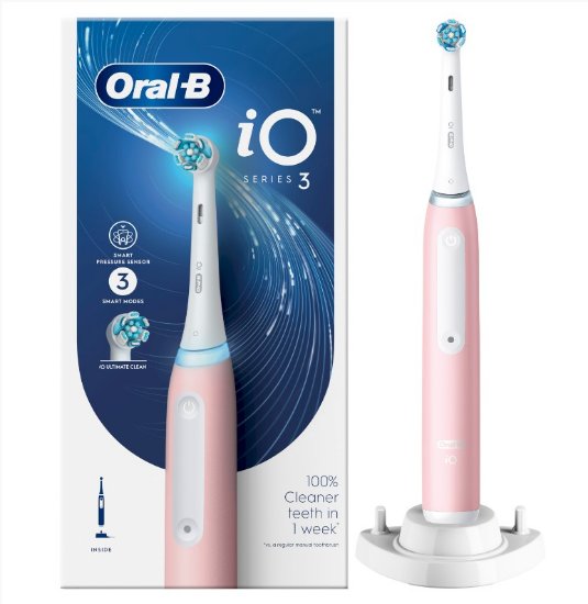 Električna zobna ščetka ORAL-B iO3, Blush pink