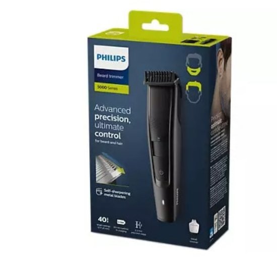 Trimer PHILIPS Series 5000 BT5515/75, žična in brezžična uporaba, lasje in brada