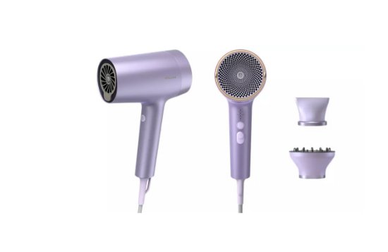 Sušilnik za lase PHILIPS BHD720/10, 1800 W, ThermoShield, difuzor, 8x več ionov, svetlo vijolična