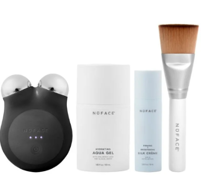Naprava za nego obraza NUFACE MINI + začetni komplet , temno črn