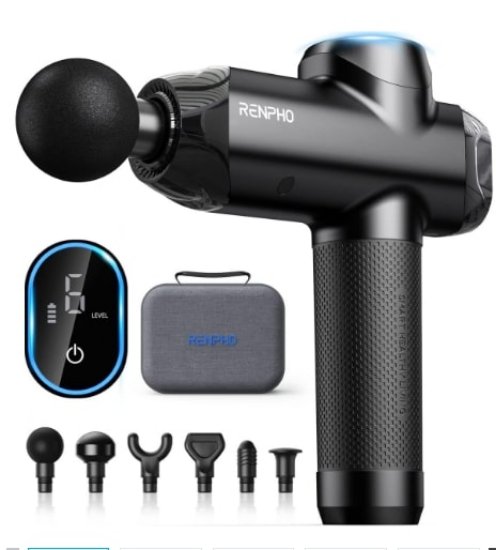 Naprava za masažo RENPHO RENGA-PEU-R-C001-BK, 2500 mAh, črn