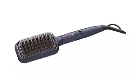 Krtača za lase PHILIPS BHH885/00, ogrevana krtača za ravnanje, modra