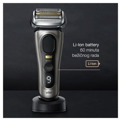 Brivnik BRAUN 9515S, za mokro in suho britje, siv