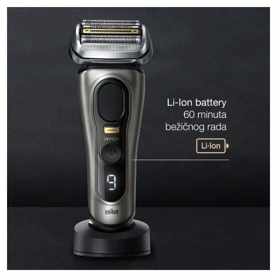 Brivnik BRAUN 9515S, za mokro in suho britje, siv