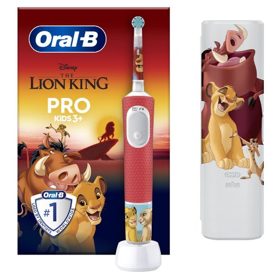 Električna zobna ščetka ORAL-B PRO Kids 3+, Lion King, potovalna torbica