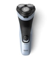 Brivnik PHILIPS X3003/00, brezžična uporaba, za mokro in suho britje, svetlo moder