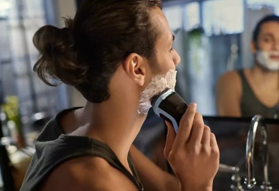 Brivnik PHILIPS X3003/00, brezžična uporaba, za mokro in suho britje, svetlo moder