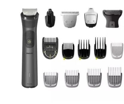 Multigroom PHILIPS Series 7000 MG7950/15, 15 v 1, obraz, lasje in telo