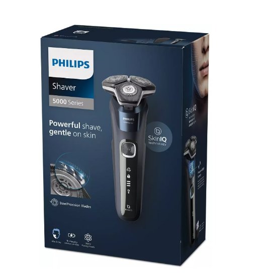 Brivnik PHILIPS S5885/35, za mokro in suho britje, moder