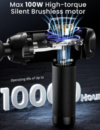 Naprava za masažo RENPHO RENGA-PEU-R-C001-BK, 2500 mAh, črn