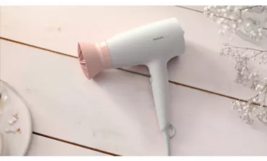 Sušilnik za lase PHILIPS BHD300/00, 1600 W, ThermoProtect, bel