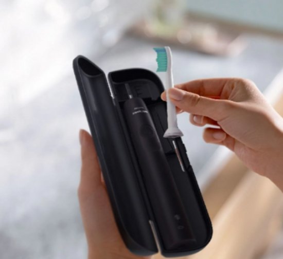 Električna zobna ščetka PHILIPS HX3673/14, sonična, z aplikacijo, črna