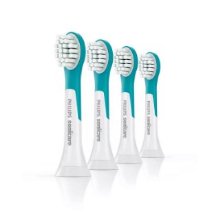 Nadomestne glave zobne ščetke PHILIPS HX6034/33, Philips Sonicare For Kids 3+, 4 kosi