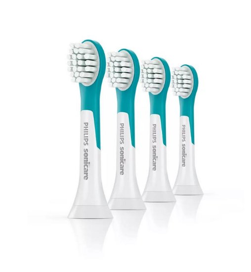 Nadomestne glave zobne ščetke PHILIPS HX6034/33, Philips Sonicare For Kids 3+, 4 kosi