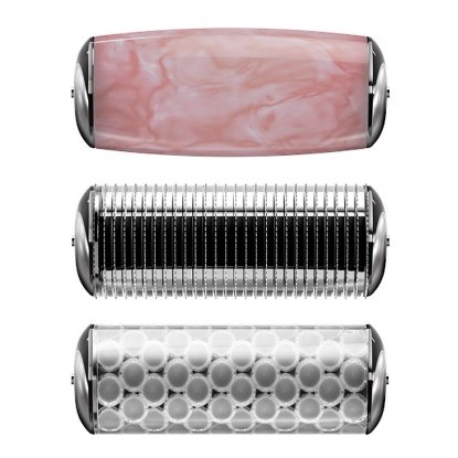 Naprava za nego obraza in telesa GESKE MicroNeedle Face & Body Roller, 9v1, magenta