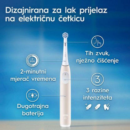 Električna zobna ščetka ORAL-B iO2, roza