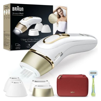IPL naprava BRAUN PL5382 Silk-expert Pro 5, belo-zlata