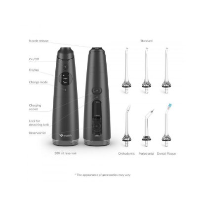 Ustna prha TRUELIFE AquaFloss Compact C300, črna