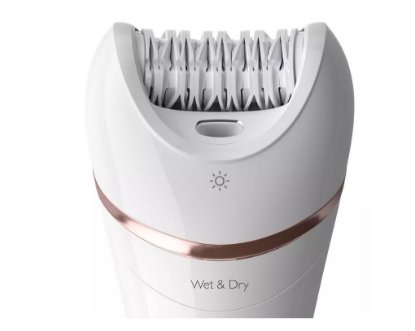 Epilator PHILIPS BRE740/10, za mokro in suho uporabo, + 9 nastavkov
