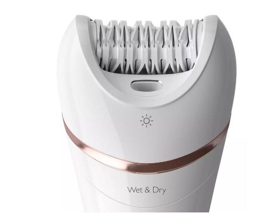 Epilator PHILIPS BRE740/10, za mokro in suho uporabo, + 9 nastavkov