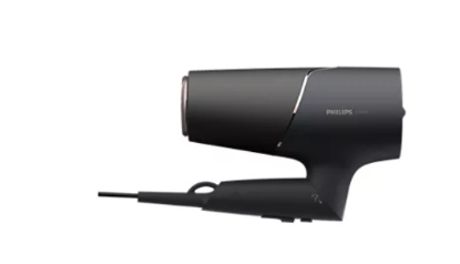 Sušilnik za lase PHILIPS BHD538/30, 2300 W, ThermoShield, difuzor, 8x več ionov, črn