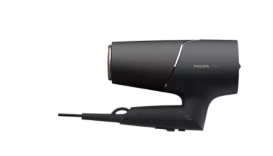 Sušilnik za lase PHILIPS BHD538/30, 2300 W, ThermoShield, difuzor, 8x več ionov, črn