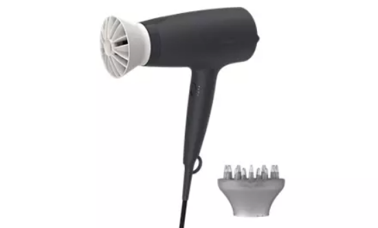 Sušilnik za lase PHILIPS BHD302/30, 1600 W, ThermoProtect, siv
