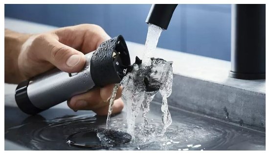 Brivnik PHILIPS BT9810/15, brezžičen, vodoodporen, 120 min, inox-črn