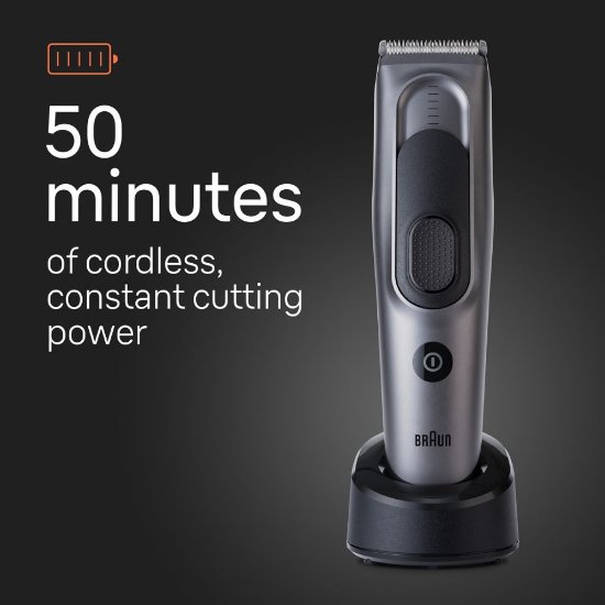 Prirezovalnik/škarje BRAUN HC7390, 2 nastavka, črn