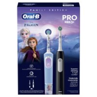 Električna zobna ščetka ORAL-B Family Edition Pro Series 1 Black + Pro Kids 3, Frozen, črna