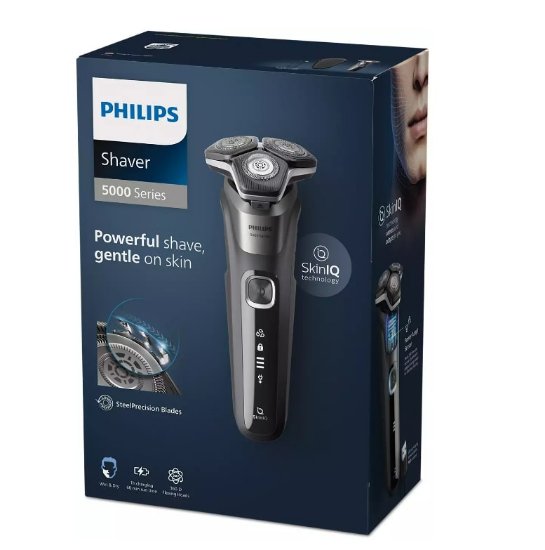 Brivnik PHILIPS S5887/30, za mokro in suho britje, črn