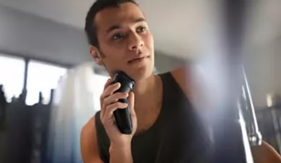 Brivnik PHILIPS X3001/00, brezžična uporaba, za mokro in suho britje, črn