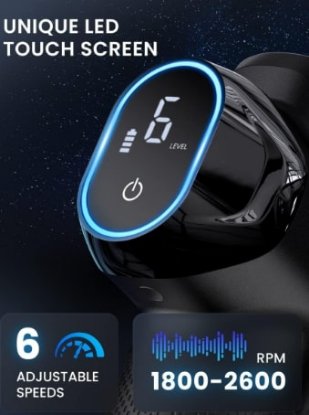 Naprava za masažo RENPHO RENGA-PEU-R-C001-BK, 2500 mAh, črn