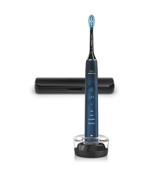 Električna zobna ščetka PHILIPS HX9911/88, sonična z aplikacijo, temno modra