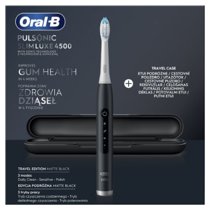 Električna zobna ščetka ORAL-B Pulsonic Clean Luxe 4500, Matte Black