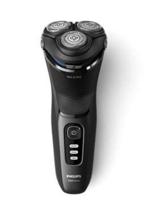 Brivnik PHILIPS S3244/12, brezžična uporaba, za mokro in suho britje, črn