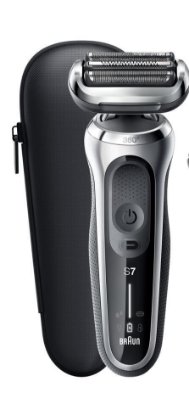 Brivnik BRAUN SERIJA 7 71-S7200CC, brezžičen, za mokro in suho britje, srebrn