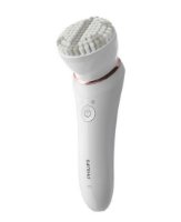 Epilator PHILIPS BRE740/90, brezžičen, 12 nastavkov, bel