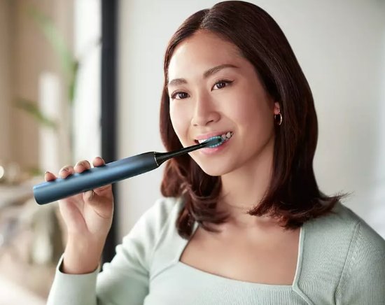 Električna zobna ščetka PHILIPS HX9911/88, sonična z aplikacijo, temno modra