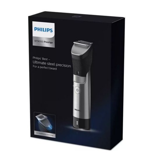 Brivnik PHILIPS BT9810/15, brezžičen, vodoodporen, 120 min, inox-črn