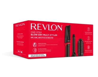 Multi-styler REVLON Salon, 3 nastavki, črn