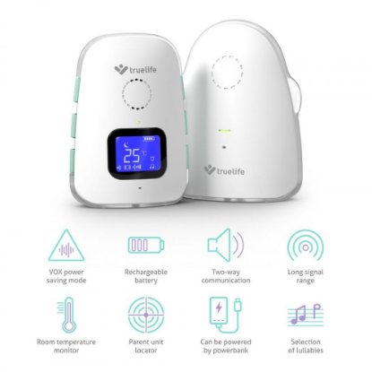 Otroški monitor TRUELIFE NannyTone VM3, avdio, do 800m