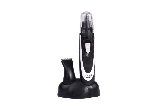 Brivnik ADLER AD2822, brezžičen, 24 dolžin, trimer za nos in ušesa, črn