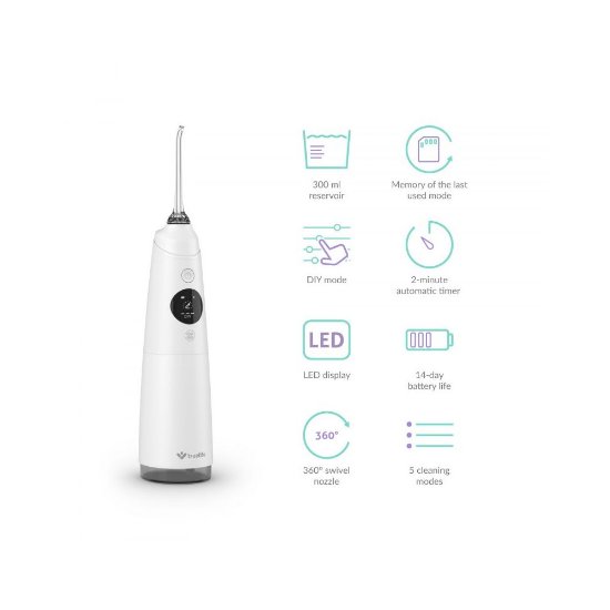 Ustna prha TRUELIFE AquaFloss Compact C300, bela